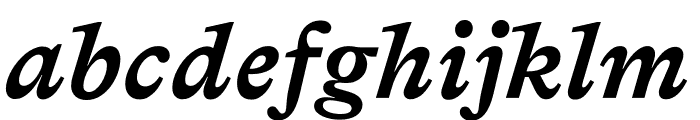 Bradford Bold Italic Font LOWERCASE
