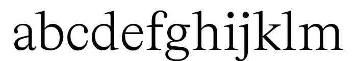 Bradford Light Font LOWERCASE