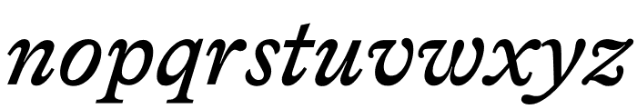 Bradford Medium Italic Font LOWERCASE