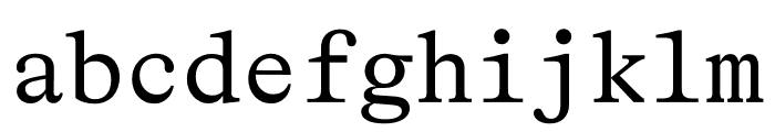 Bradford Mono Regular Font LOWERCASE