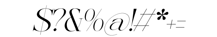 Briglo Shade Italic Font OTHER CHARS