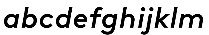 Brown Greek Medium Italic Font LOWERCASE