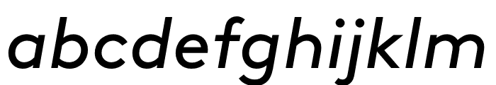 Brown Italic Font LOWERCASE