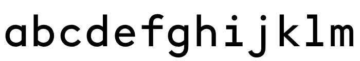Brown Mono Regular Font LOWERCASE