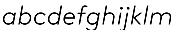 Brown Paneuro Light Italic Font LOWERCASE