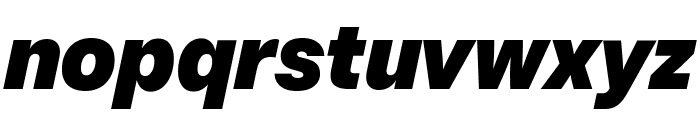 Brut Grotesque WEBL Black Italic Font LOWERCASE