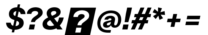 Brut Grotesque WEBL Bold Italic 1 Font OTHER CHARS