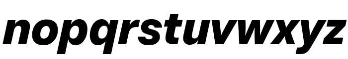 Brut Grotesque WEBL Extrabold Italic Font LOWERCASE