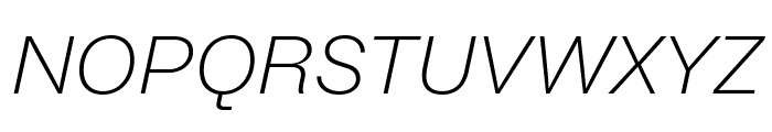 Brut Grotesque WEBL Extralight Italic Font UPPERCASE
