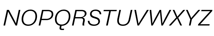 Brut Grotesque WEBL Light Italic Font UPPERCASE