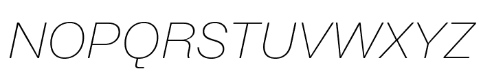 Brut Grotesque WEBL Thin Italic Font UPPERCASE