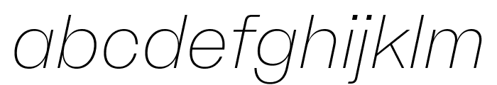 Brut Grotesque WEBL Thin Italic FONT