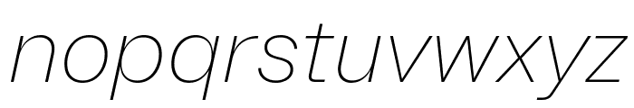 Brut Grotesque WEBL Thin Italic Font LOWERCASE