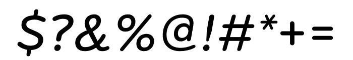 Bryant 2 Medium Italic Font OTHER CHARS