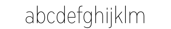 Bryant Compressed Light Font LOWERCASE