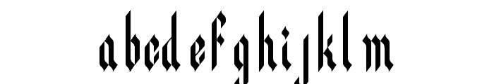 Bulgothic Font LOWERCASE