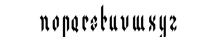 Bulgothic Font LOWERCASE