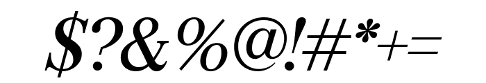 Burgess Italic Pro Font OTHER CHARS