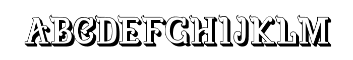 Caernarfon   Shadow Font LOWERCASE