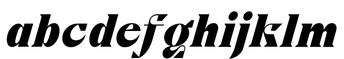 Cako Black Italic Font LOWERCASE