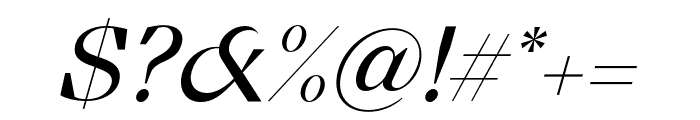 Cako Regular Italic Font OTHER CHARS