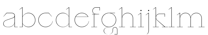 Cako Thin Font LOWERCASE