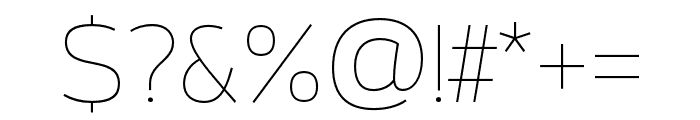 Calleo Trial Hairline Font OTHER CHARS