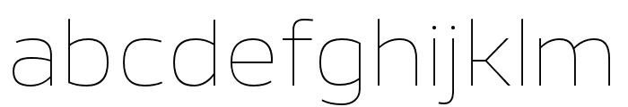 Calleo Trial Hairline Font LOWERCASE