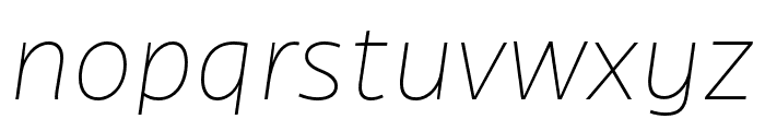 Canal Thin Italic Font LOWERCASE