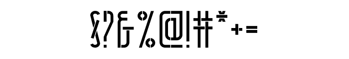 CandorStencil Font OTHER CHARS