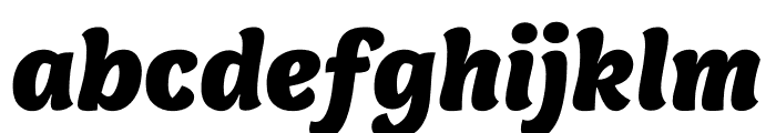 Capucine Black Italic Font LOWERCASE