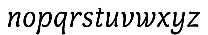 Capucine Regular Italic Font LOWERCASE