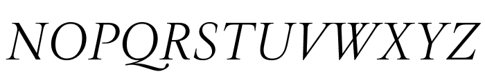 Cardinal Classic Short Italic Font UPPERCASE