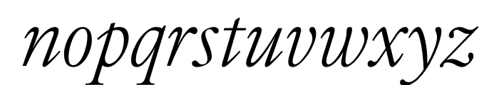 Cardinal Classic Short Italic Font LOWERCASE