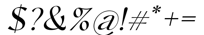 Chopard   Italic Font OTHER CHARS