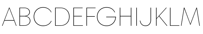 Chopin Trial ExtraLight Font UPPERCASE