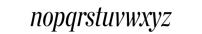 Chronicle Display Compressed Italic Font LOWERCASE