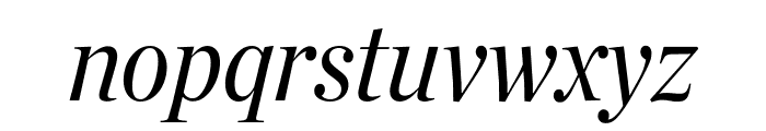 Chronicle Display Condensed Italic Font LOWERCASE