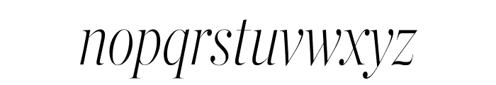 Chronicle Hairline Compressed Italic Font LOWERCASE