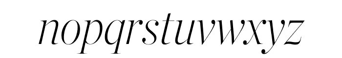 Chronicle Hairline Condensed Italic Font LOWERCASE