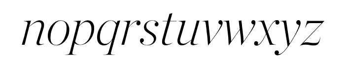 Chronicle Hairline Italic Font LOWERCASE