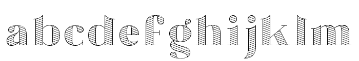 Chronos Serif Hatched Font LOWERCASE