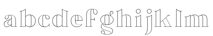 Chronos Serif Stroked Font LOWERCASE