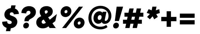 Circular ExtraBlack Italic Font OTHER CHARS