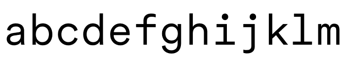 Circular Mono Regular Font LOWERCASE