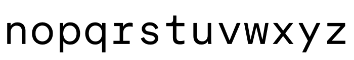 Circular Mono Regular Font LOWERCASE