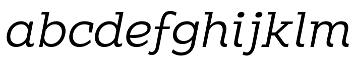 Clab LightItalic Font LOWERCASE