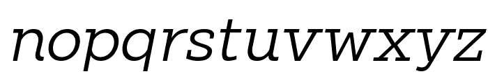 Clab LightItalic Font LOWERCASE