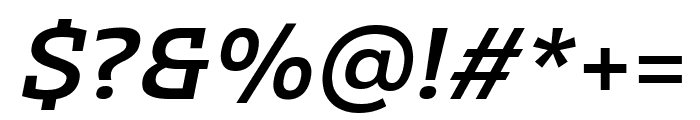 Clab MediumItalic Font OTHER CHARS