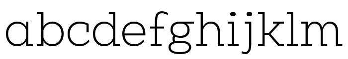 Clab Thin Font LOWERCASE